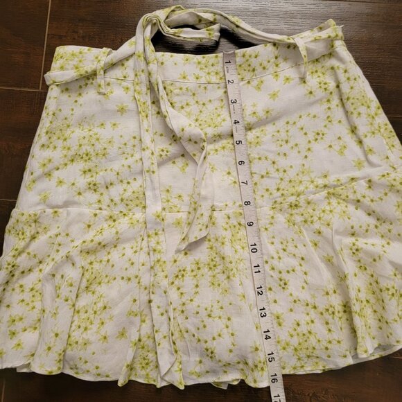 NEW Allsaints Frida Skort Womens 6 Floral Linen Designer Chic Fairy Whimsical - Picture 7 of 7